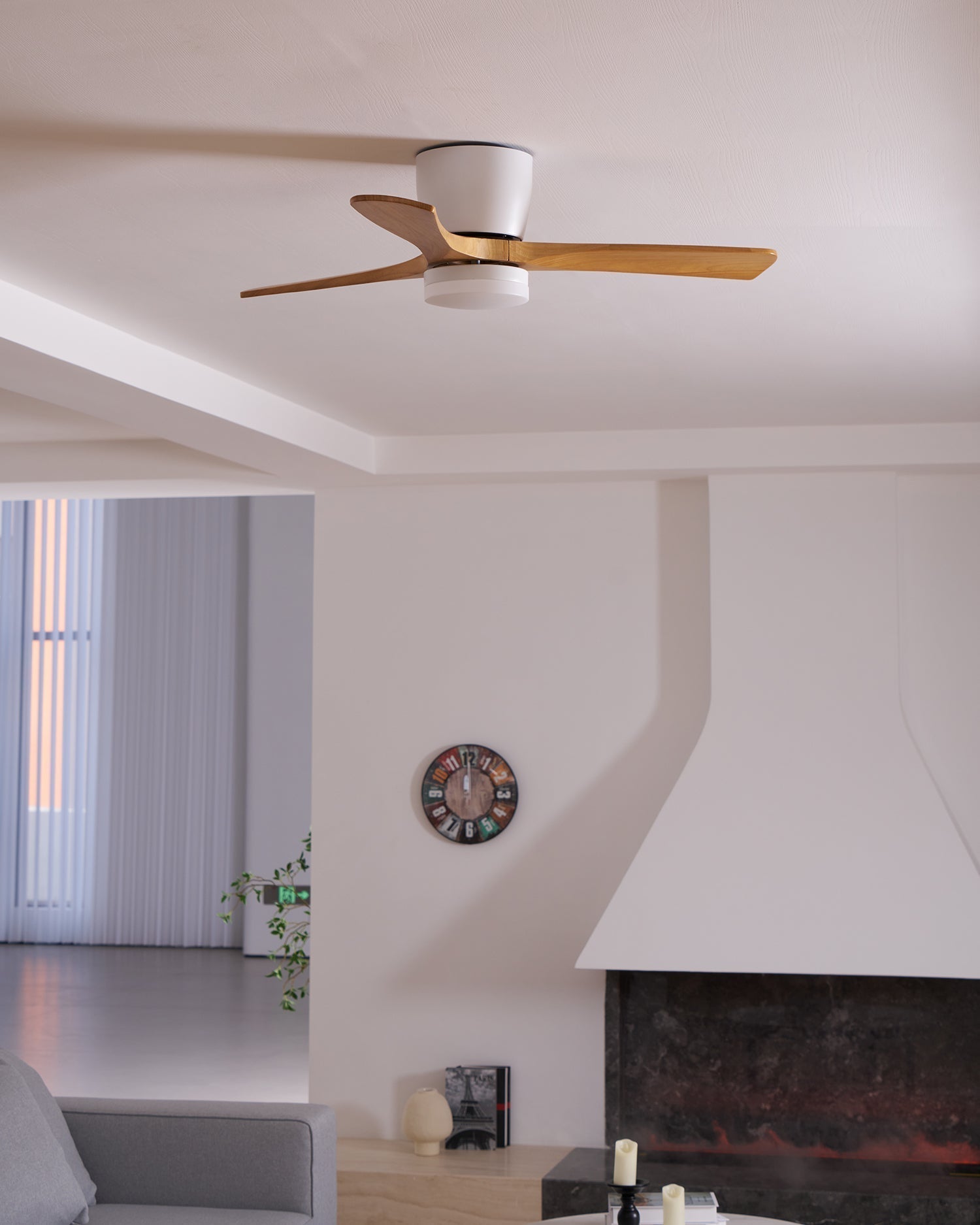 LED Deckenlampe mit Ventilator und Fernbedienung