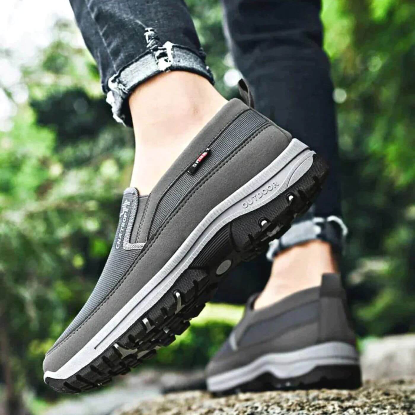 KomfortTritt Herren Slip-On Freizeitschuhe