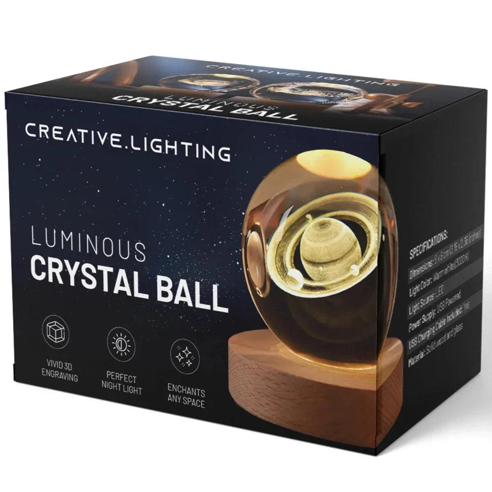 Kryształowa kula LumiSphere 3D z oświetleniem LED