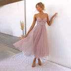 LineaBelle Midikleid Damen – Elegantes Kleid mit Definierter Taille