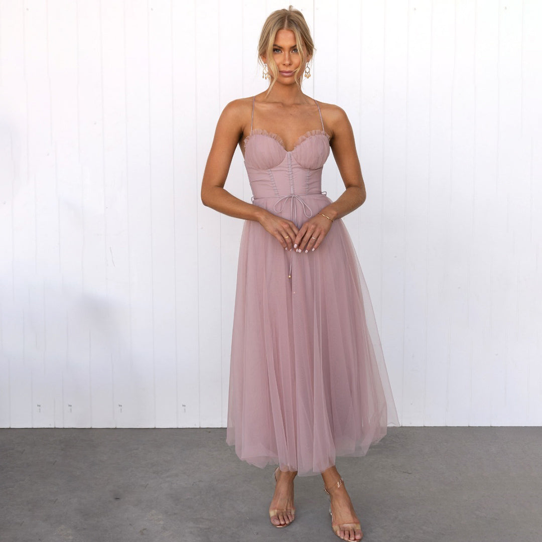 LineaBelle Midikleid Damen – Elegantes Kleid mit Definierter Taille