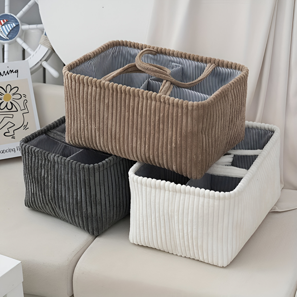 BabyNest Organizer für Windeln und Babyzubehör mit Fächersystem