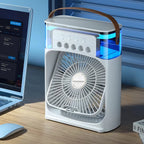 AquaGlow AirCool Luftkühler mit 600ml Tank & LED Beleuchtung