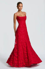 Blütenzauber Maxikleid mit Schnürdetail – Florales Sommerkleid Damen