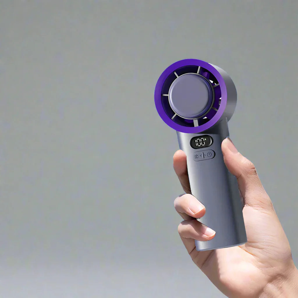 FrostWave Flex mini ventilator med batteri & 100 hastighedstrin