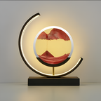 Lampa stołowa Lumera LED Sandlicht z wzorem piasku