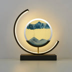 Lampa stołowa Lumera LED Sandlicht z wzorem piasku