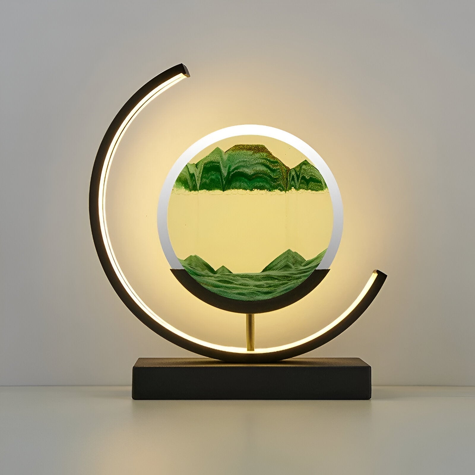 Lampa stołowa Lumera LED Sandlicht z wzorem piasku
