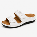 Sorevia Damen Ledersandalen mit Keilabsatz Komfort für den Sommer
