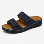 Sorevia Damen Ledersandalen mit Keilabsatz Komfort für den Sommer
