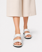 Sorevia Damen Ledersandalen mit Keilabsatz Komfort für den Sommer
