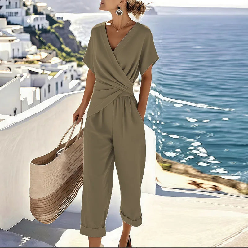 LineaForm Zweiteiler Damen – Wickeloberteil mit Passender Hose