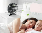 BreezeOrbit USB Tischventilator mit Oszillation & 4 Geschwindigkeiten