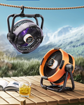 CampLicht AirMax udendørsventilator med LED & powerbank 20000mAh