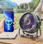 CampLicht AirMax udendørsventilator med LED & powerbank 20000mAh