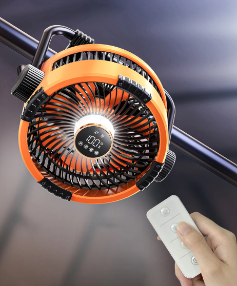 CampLicht AirMax udendørsventilator med LED & powerbank 20000mAh