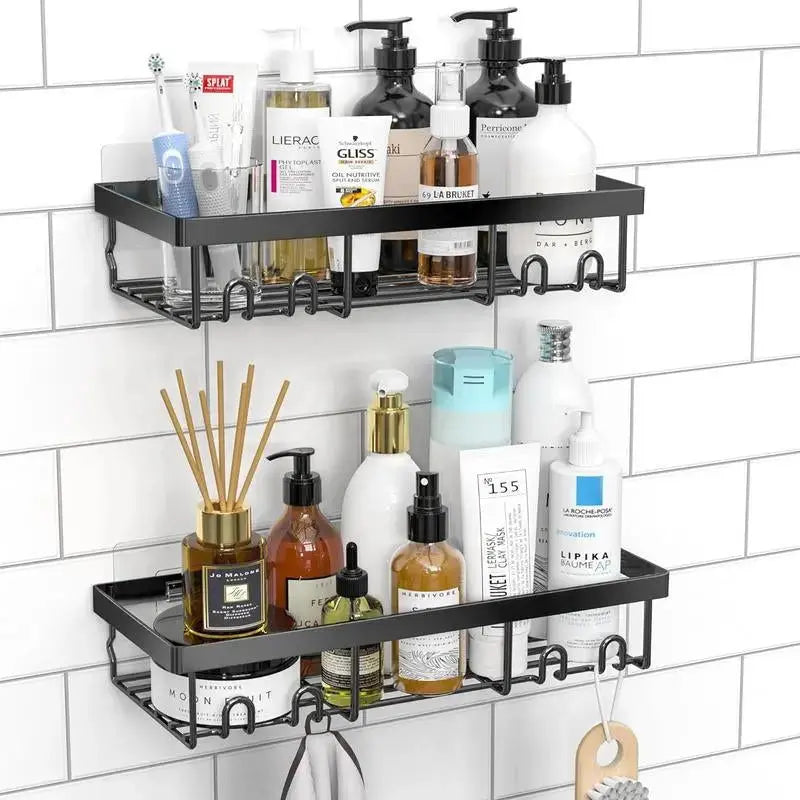 Duschablage Wandorganizer aus Edelstahl mit selbstklebender Montage
