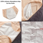 Auslaufsichere Damenunterwäsche mit Absorptionsschicht