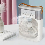 AquaGlow AirCool Luftkühler mit 600ml Tank & LED Beleuchtung
