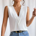 Elanora Damenbluse – Ärmellose Elegante Bluse für Alltag & Büro