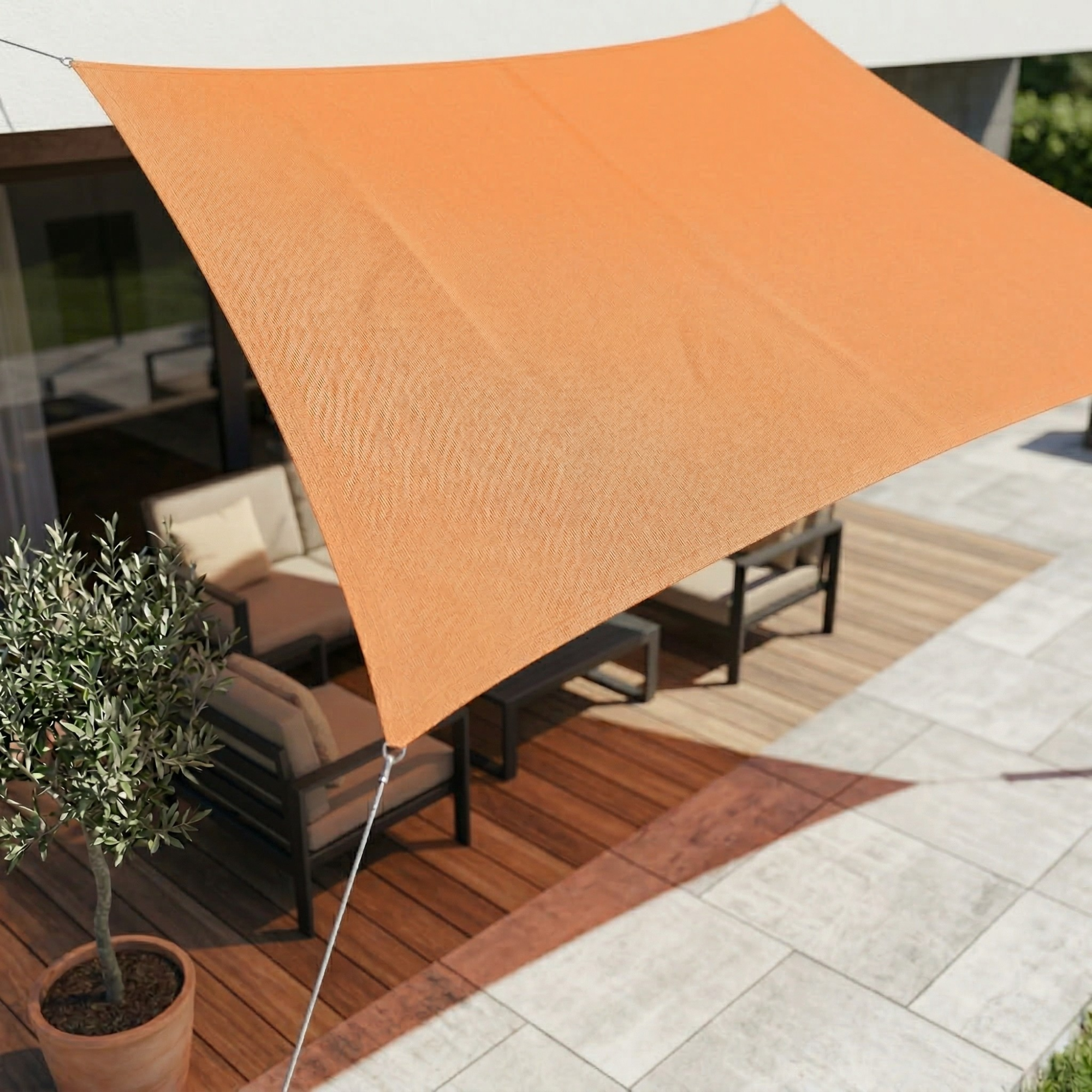 SkyCover Rechteckiges Sonnensegel wasserdicht mit UV-Schutz