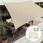 SkyCover Rechteckiges Sonnensegel wasserdicht mit UV-Schutz