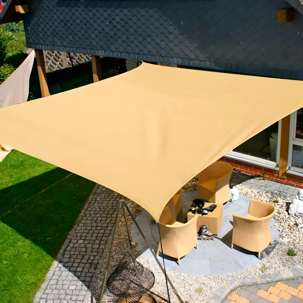 SkyCover Rechteckiges Sonnensegel wasserdicht mit UV-Schutz