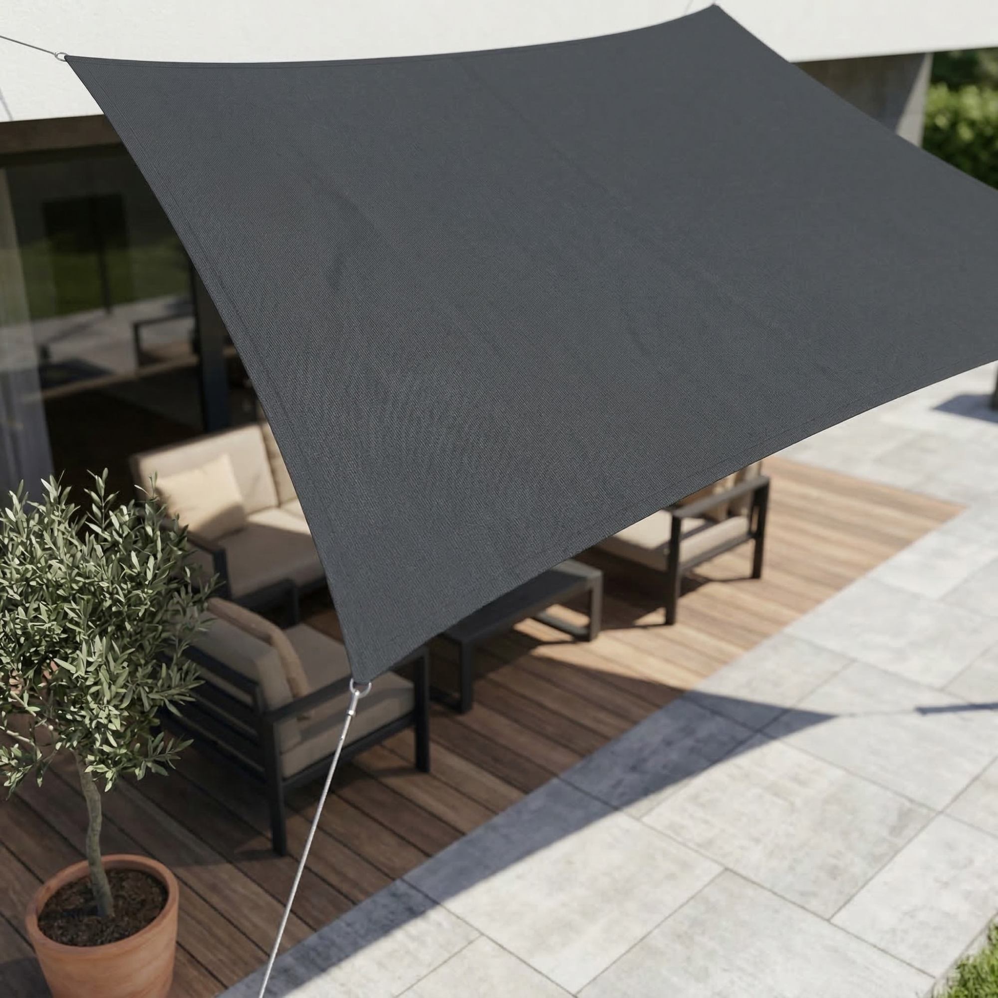 SkyCover Rechteckiges Sonnensegel wasserdicht mit UV-Schutz