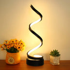Lampa stołowa SpiralGlow LED z czujnikiem, ściemniana i z 3 kolorami światła