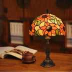 Luminara Tiffany bordlampe med farvet glasdesign