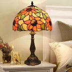 Luminara Tiffany bordlampe med farvet glasdesign