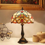 Luminara Tiffany bordlampe med farvet glasdesign