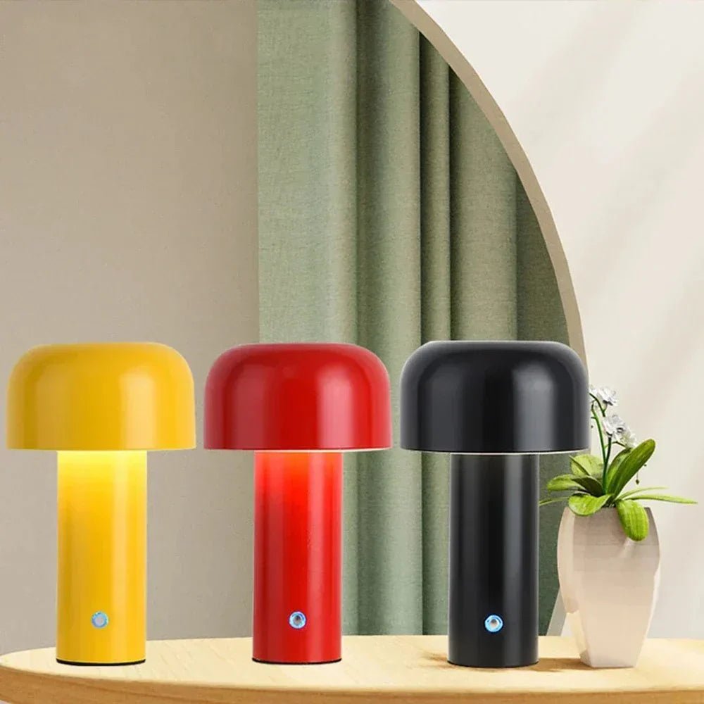 Bezprzewodowa lampa stołowa LED Nowoczesny design Tkanina Ciepłe światło