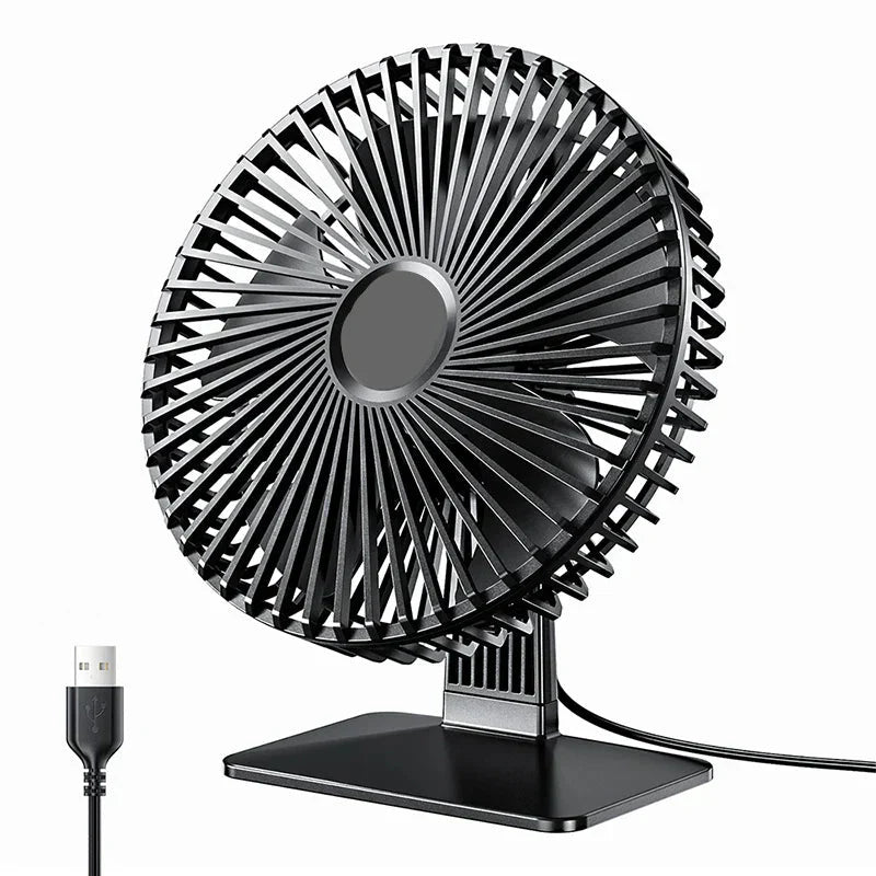 BreezeOrbit USB Tischventilator mit Oszillation & 4 Geschwindigkeiten