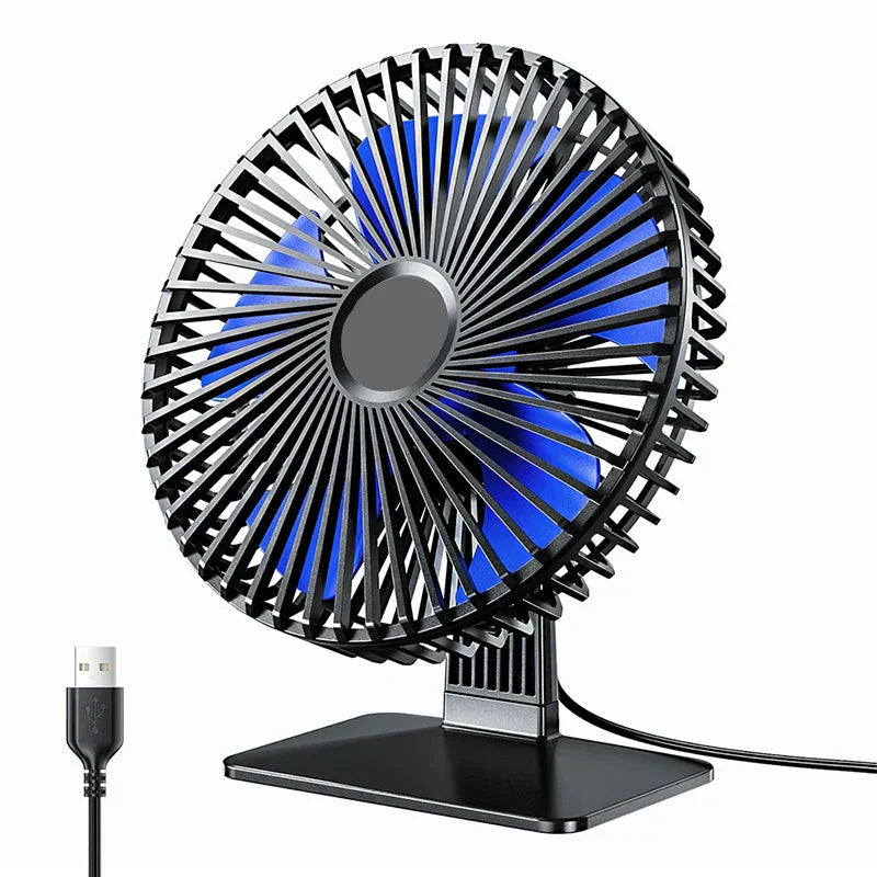 BreezeOrbit USB Tischventilator mit Oszillation & 4 Geschwindigkeiten