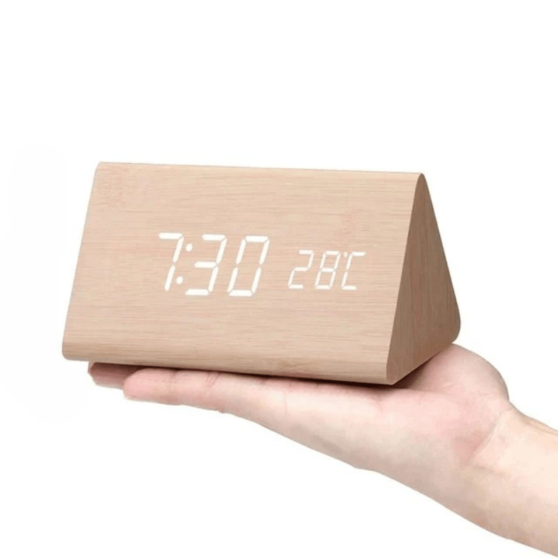 Zegar LED z wyświetlaczem temperatury i 3 czasami alarmu