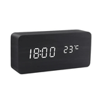 Zegar LED z wyświetlaczem temperatury i 3 czasami alarmu