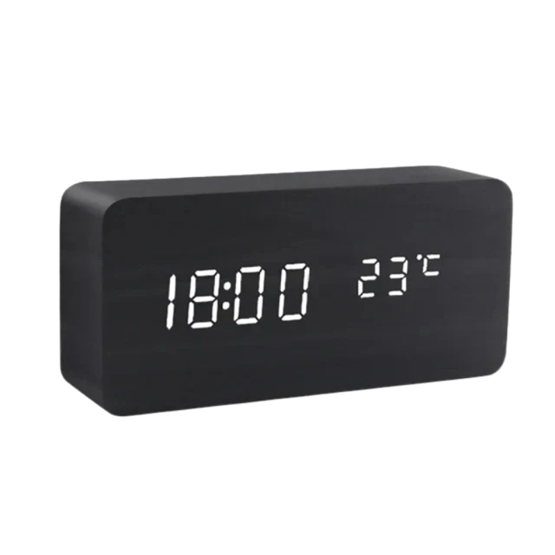 Zegar LED z wyświetlaczem temperatury i 3 czasami alarmu