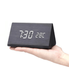 Zegar LED z wyświetlaczem temperatury i 3 czasami alarmu