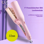 CurlGlanz Stylingstab – Keramik Lockenstab mit Ionenpflege