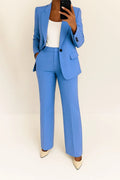 Elegante Damen Kombination Zweiteiler Blazer und Hose