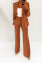 Elegante Damen Kombination Zweiteiler Blazer und Hose