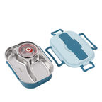 WarmPort Bento Lunchbox aus Edelstahl mit Fächern und Suppenschale