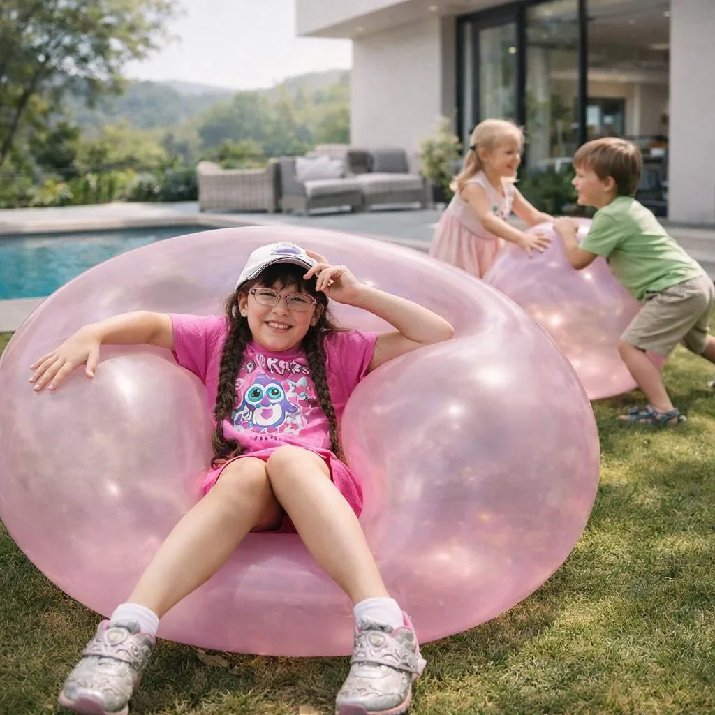BlubberBall Aufblasbarer Spielball für Garten Strand und Outdoor-Spaß