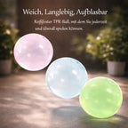BlubberBall Aufblasbarer Spielball für Garten Strand und Outdoor-Spaß