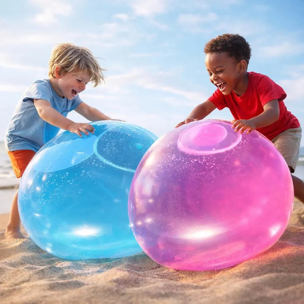 BlubberBall Aufblasbarer Spielball für Garten Strand und Outdoor-Spaß