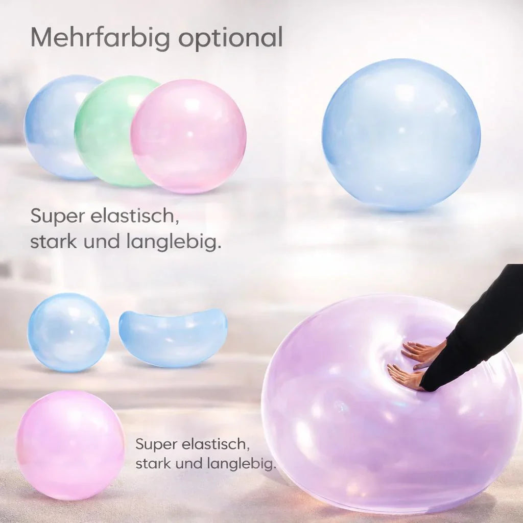 BlubberBall Aufblasbarer Spielball für Garten Strand und Outdoor-Spaß