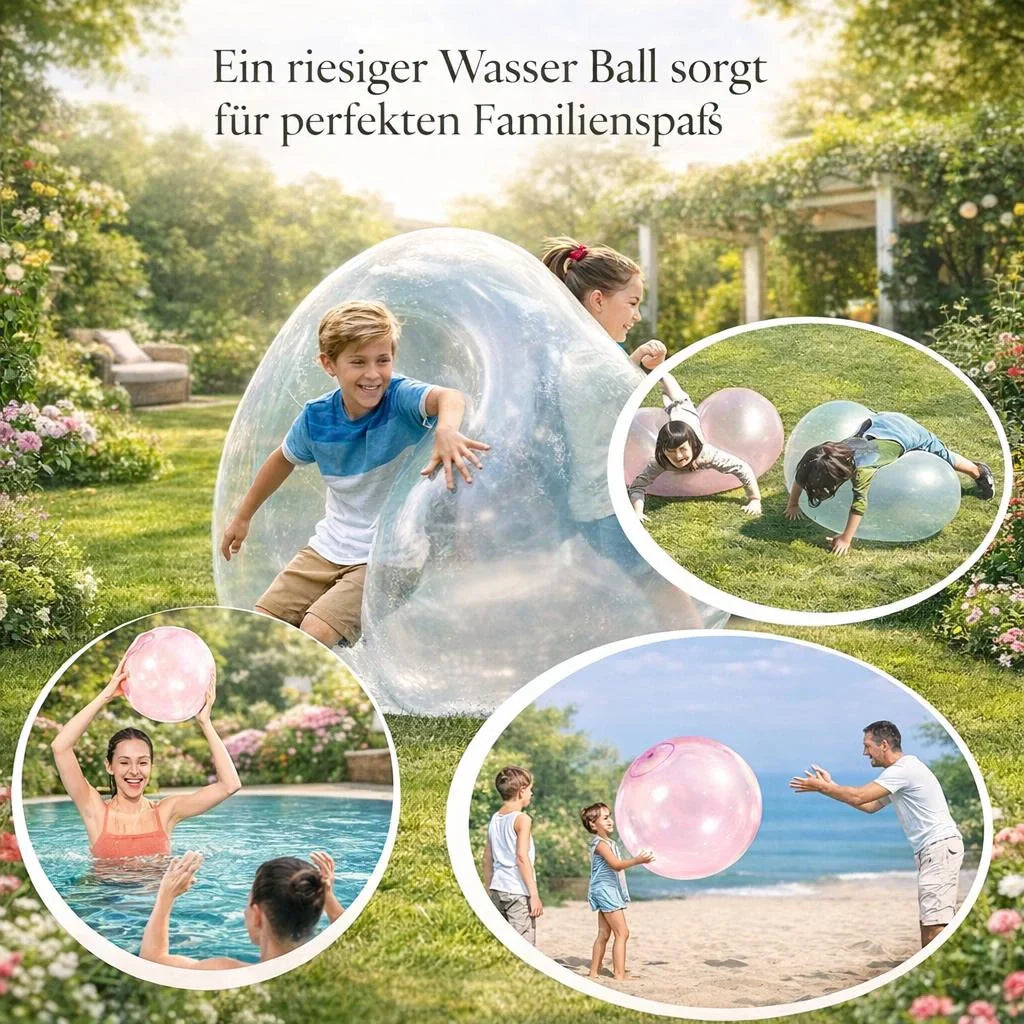 BlubberBall Aufblasbarer Spielball für Garten Strand und Outdoor-Spaß