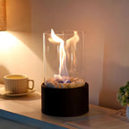 Flammenglanz Tischkamin Bioethanol rauchfrei dekorativ Indoor Outdoor