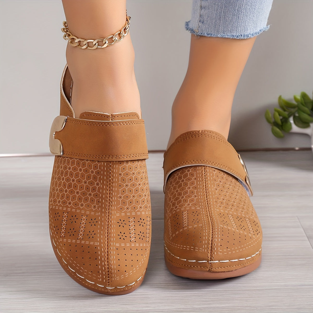 Komfortiva RundFit dame slip-on fritidssko med komfortfodbed  